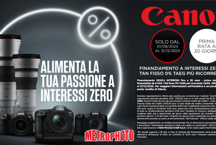 Finanziamento Canon tasso zero