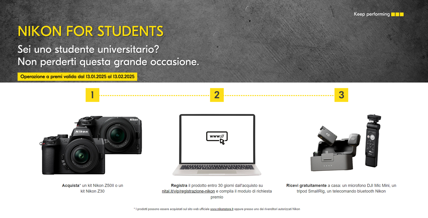 nikon for student 2025 roma